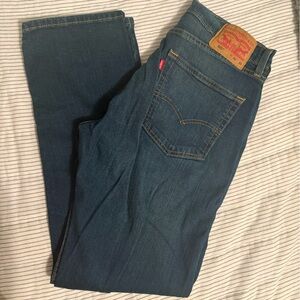 Levi's Men's Dark Indigo Straight Jeans 32X30